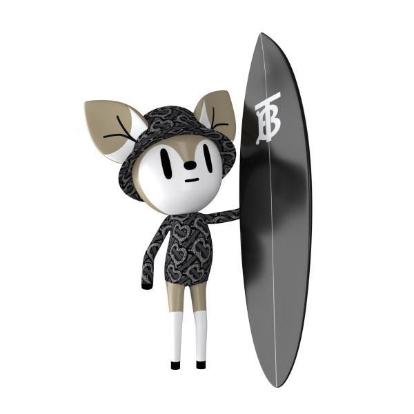 小鹿斑比穿上性感泳装Q爆！BURBERRY冲浪游戏还能和朋友比赛(图3)