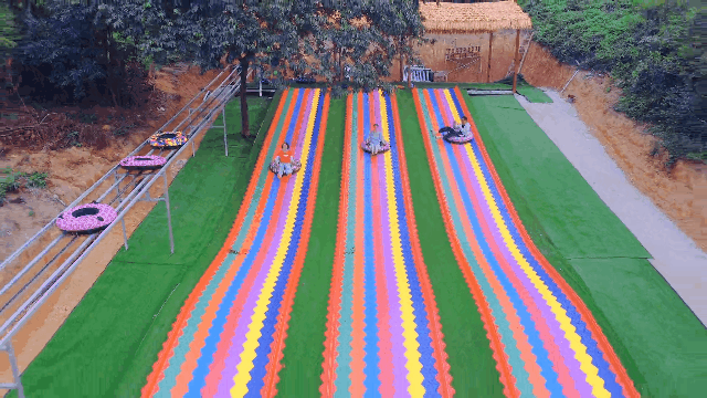 班级活动│深圳附近超好玩的童话乐园玻璃水滑彩虹滑梯丛林魔网(图3)