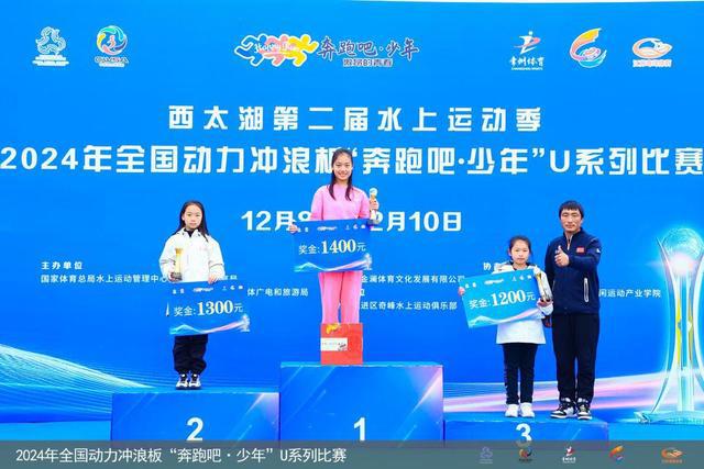 2024年全国动力冲浪板“奔跑吧·少年”U系列比赛在常州西太湖落下帷幕(图5)