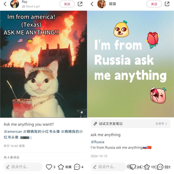 TikTok即将被封 歪果仁疯狂涌入小红书：中外网友边互助边搞抽象(图8)