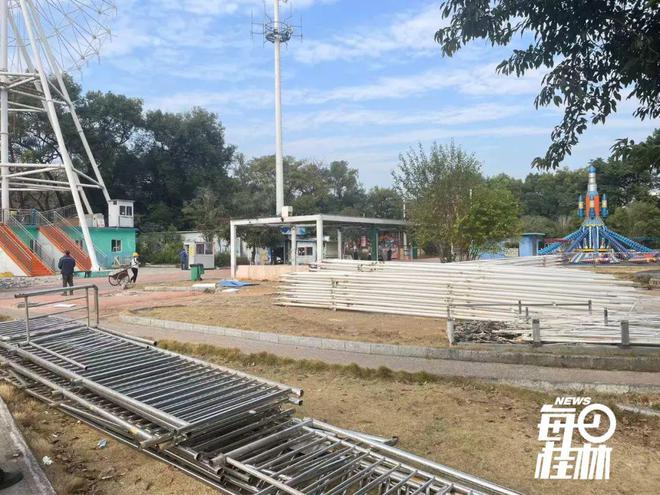 再见联达“摩天轮”！桂林这座知名游乐园正在拆除！一代桂林人的青春结束了(图10)