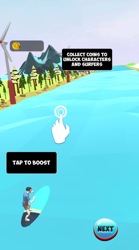 One Tap Surfer(一起来冲浪游戏)