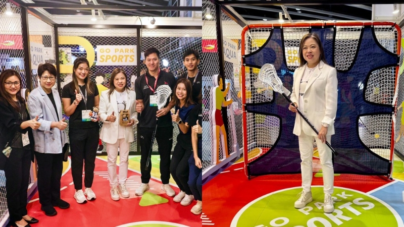 运动消闲博览︱GoPark摊位设多款运动体验罗淑佩即场试玩棍网球(图1)
